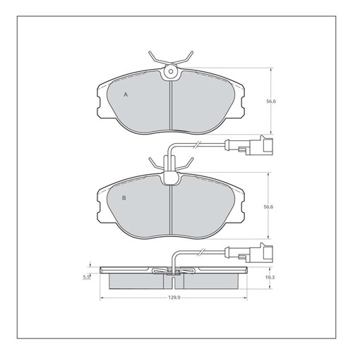 Tarox Corsa Brake Pads - Front for Fiat Tipo