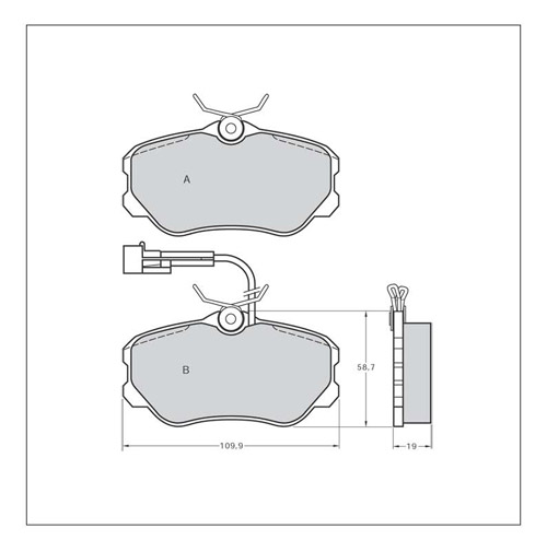 Tarox Strada Brake Pads - Front for Fiat Croma