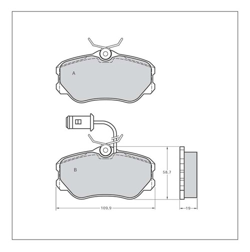 Tarox Strada Brake Pads - Front for Alfa Romeo 164