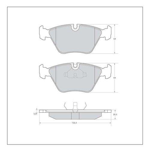 Tarox Corsa Brake Pads - Front for BMW Z3