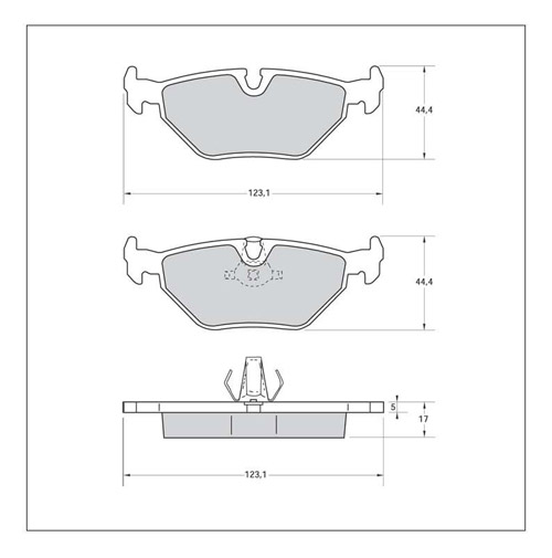 Tarox Strada Brake Pads - Rear for BMW Z3