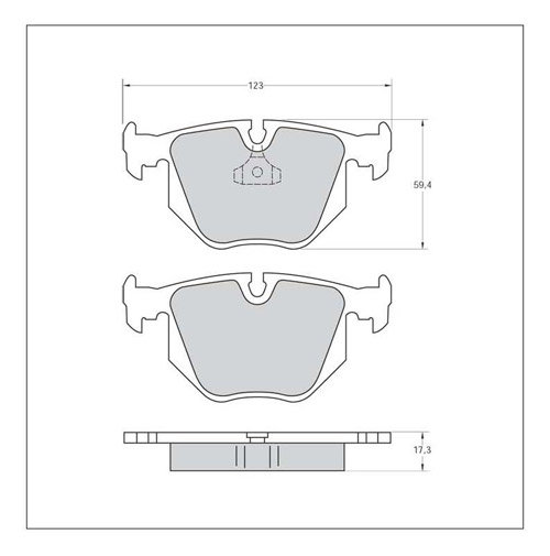 Tarox Strada Brake Pads - Rear for BMW 5 Series (E39)
