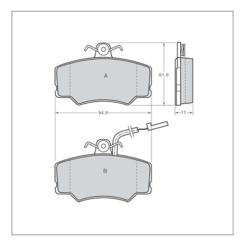 Tarox Strada Brake Pads - Front for Alfa Romeo 33