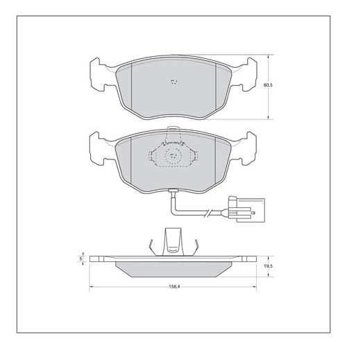 Tarox Corsa Brake Pads - Front for Ford Escort Mk 5