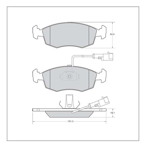 Tarox Strada Brake Pads - Front for Fiat Punto
