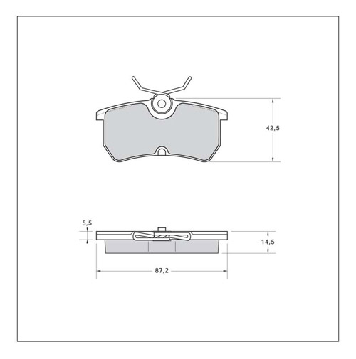 Tarox Strada Brake Pads - Rear for Ford Focus Mk 1