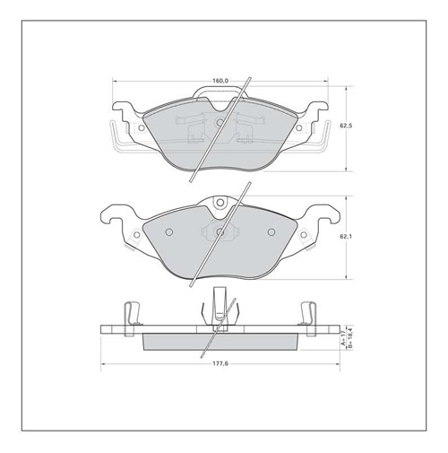 Tarox Corsa Brake Pads - Front for Vauxhall Astra Mk 3 (F)