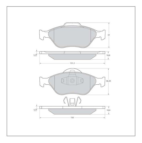 Tarox Strada Brake Pads - Front for Ford Fiesta Mk 6