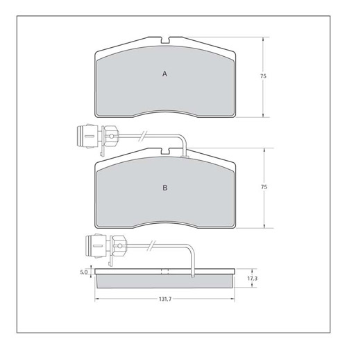 Tarox Strada Brake Pads - Front for Audi A8 (4D)
