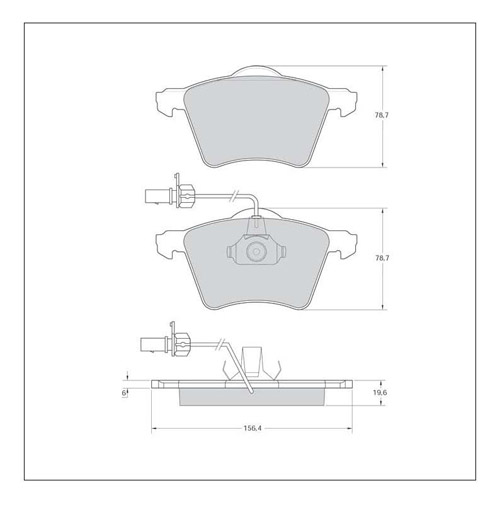 Tarox Strada Brake Pads - Front for Audi A6 (4B)