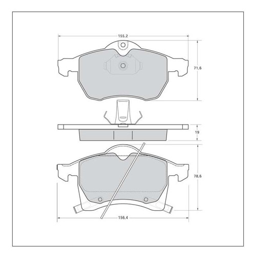 Tarox Strada Brake Pads - Front for Vauxhall Vectra Mk 2 (B)