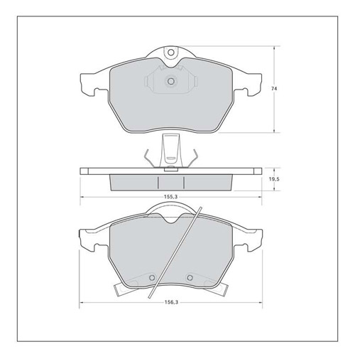 Tarox Strada Brake Pads - Front for Saab 9-5