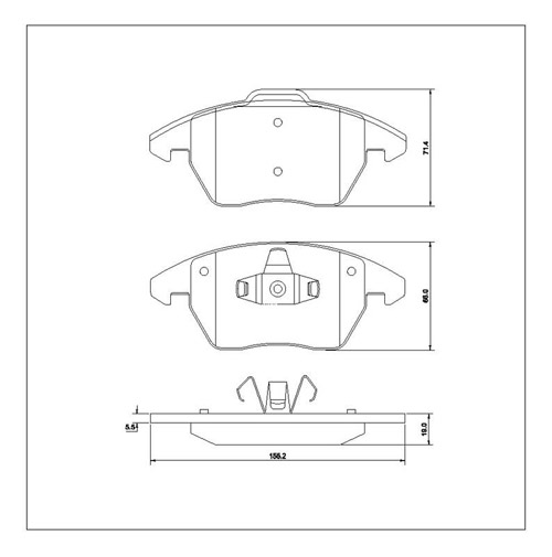 Tarox Strada Brake Pads - Front for Citroen C4