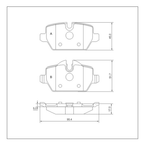 Tarox Strada Brake Pads - Rear for Mini Mini (R50/R52/R53)