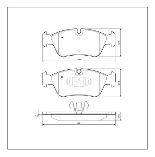 Tarox Strada Brake Pads - Front for BMW 3 Series (E90/E91/E92/E93)