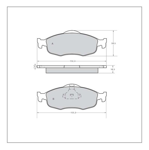 Tarox Strada Brake Pads - Front for Ford Cougar
