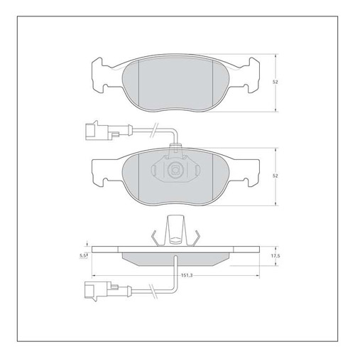 Tarox Corsa Brake Pads - Rear for Lancia Delta