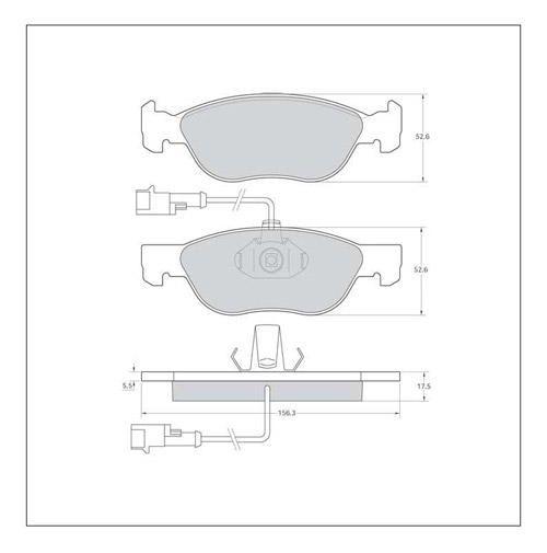 Tarox Corsa Brake Pads - Front for Fiat Punto