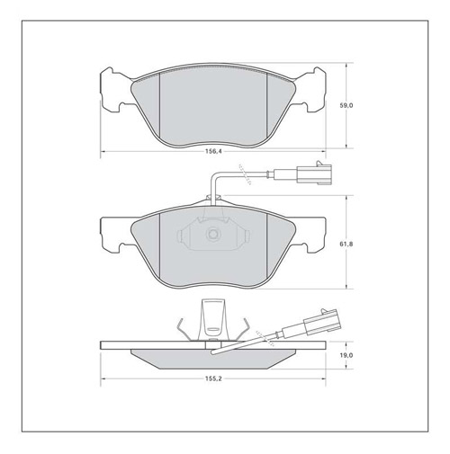 Tarox Corsa Brake Pads - Front for Fiat Marea
