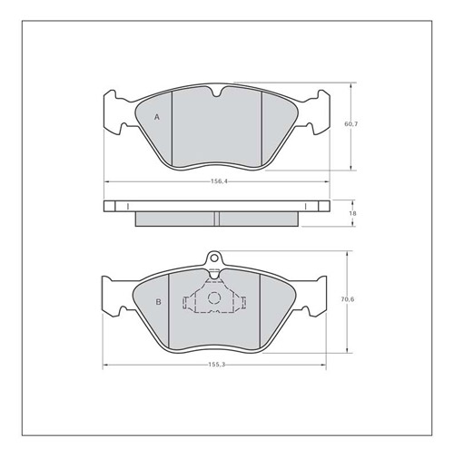 Tarox Strada Brake Pads - Front for Vauxhall Calibra
