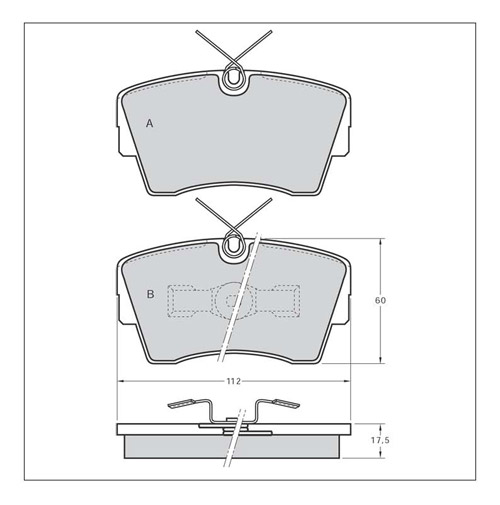 Tarox Strada Brake Pads - Front for Vauxhall Senator