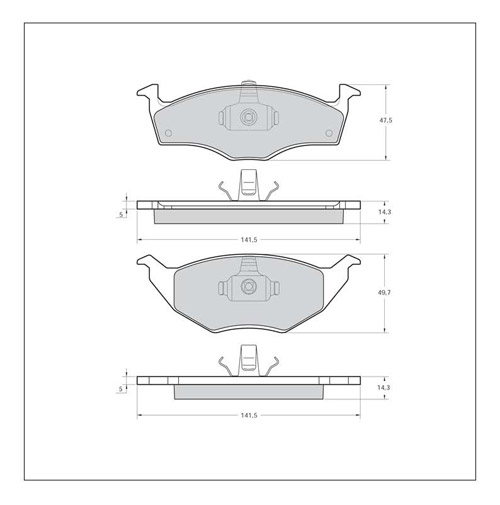 Tarox Strada Brake Pads - Front for Seat Arosa