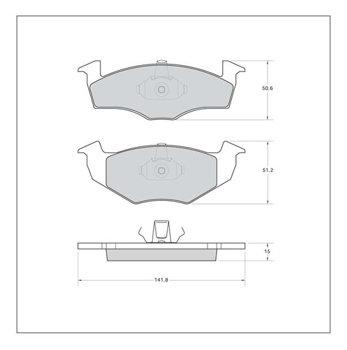 Tarox Strada Brake Pads - Front for Seat Ibiza Mk 3 (6L)