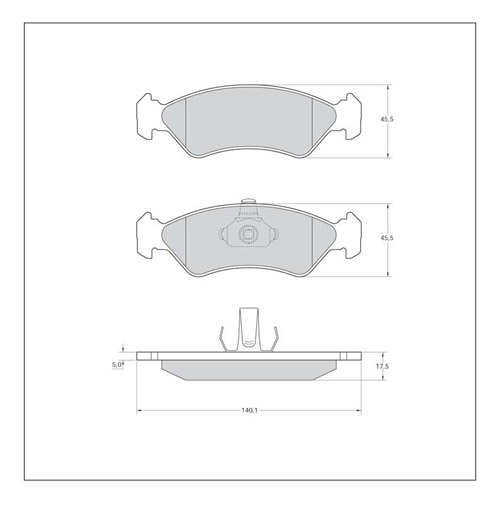 Tarox Strada Brake Pads - Front for Ford Fiesta Mk 4/5
