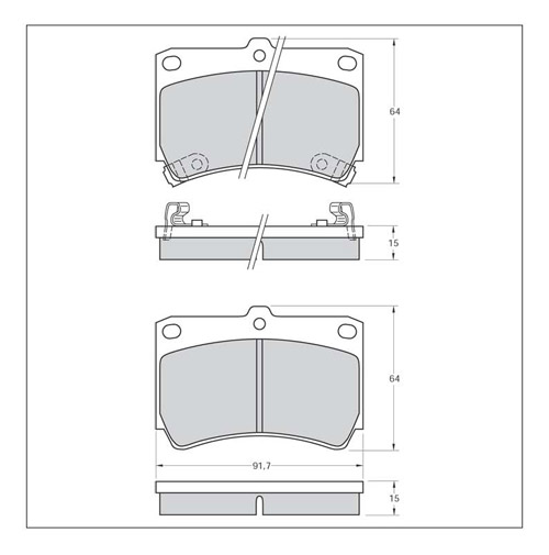 Tarox Strada Brake Pads - Front for Mazda 323