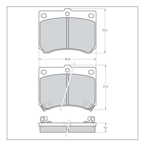 Tarox Strada Brake Pads - Front for Mazda MX-3