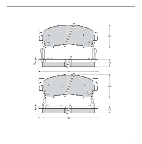 Tarox Strada Brake Pads - Front for Mercedes E-Class