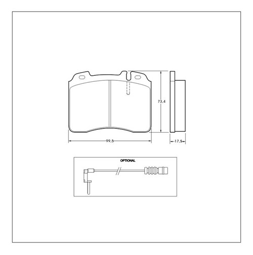 Tarox Strada Brake Pads - Rear for Mercedes SL-Class