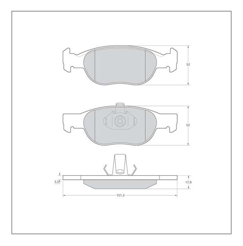 Tarox Strada Brake Pads - Front for Fiat Punto