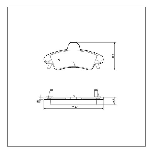 Tarox Strada Brake Pads - Rear for Ford Cougar