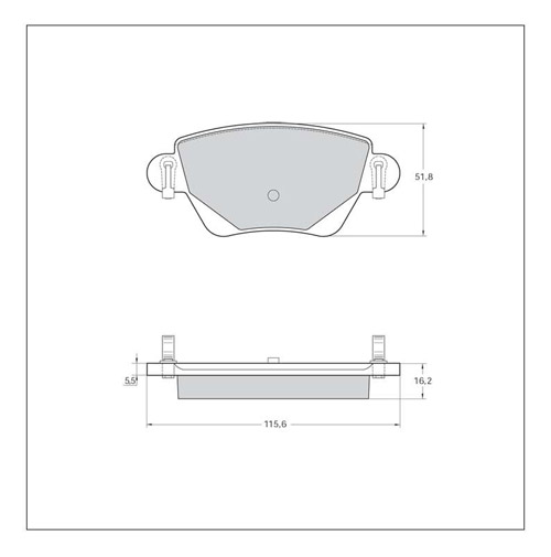 Tarox Strada Brake Pads - Rear for Jaguar X-Type