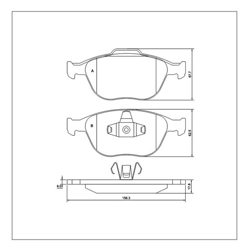 Tarox Strada Brake Pads - Front for Ford Focus Mk 1