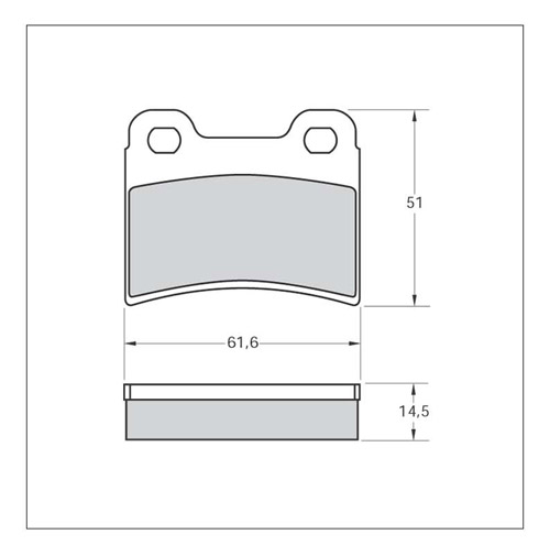 Tarox Strada Brake Pads - Rear for Ford Escort Mk 5
