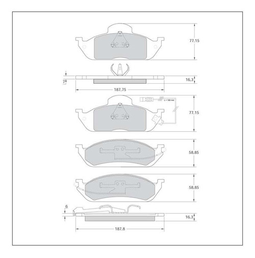 Tarox Strada Brake Pads - Front for Mercedes M-Class