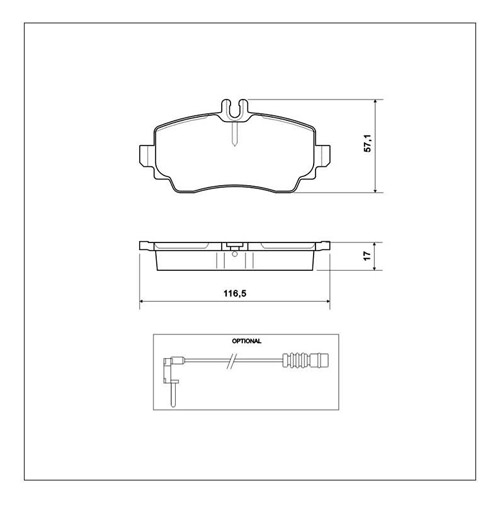 Tarox Strada Brake Pads - Front for Mercedes A-Class