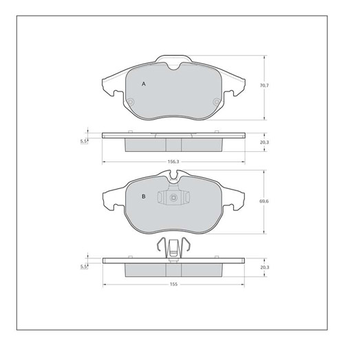 Tarox Strada Brake Pads - Front for Fiat Croma