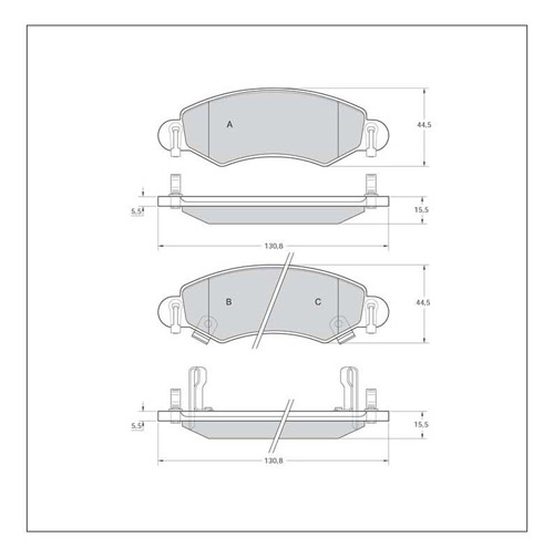 Tarox Strada Brake Pads - Rear for Suzuki Wagon R