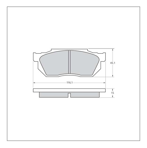 Tarox Strada Brake Pads - Front for Honda Civic Mk 4