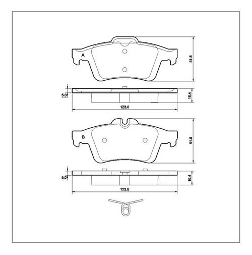 Tarox Strada Brake Pads - Rear for Renault Laguna