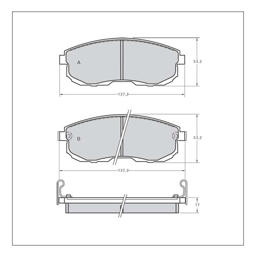 Tarox Strada Brake Pads - Front for Nissan 200SX