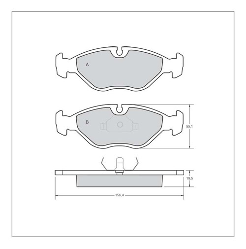 Tarox Strada Brake Pads - Front for Saab 9000
