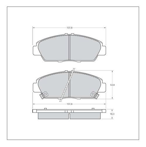 Tarox Strada Brake Pads - Front for Rover 600
