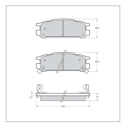 Tarox Corsa Brake Pads - Rear for Subaru Forester