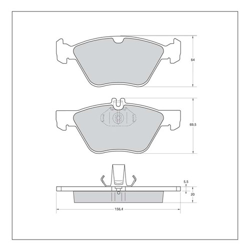 Tarox Strada Brake Pads - Front for Mercedes E-Class