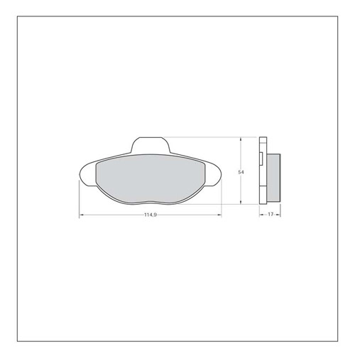 Tarox Strada Brake Pads - Rear for Fiat Cinquecento