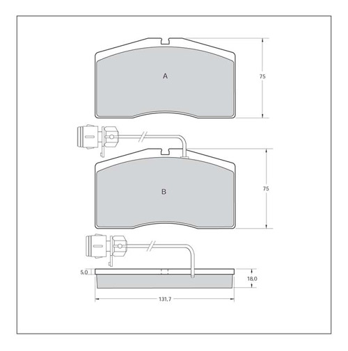 Tarox Strada Brake Pads - Front for Mitsubishi Evo V (CP9A)